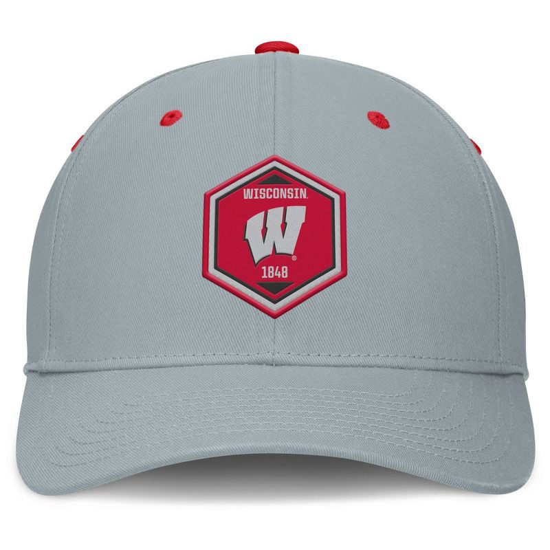 slide 2 of 5, NCAA Wisconsin Badgers Structured Cotton Twill Hat, 1 ct