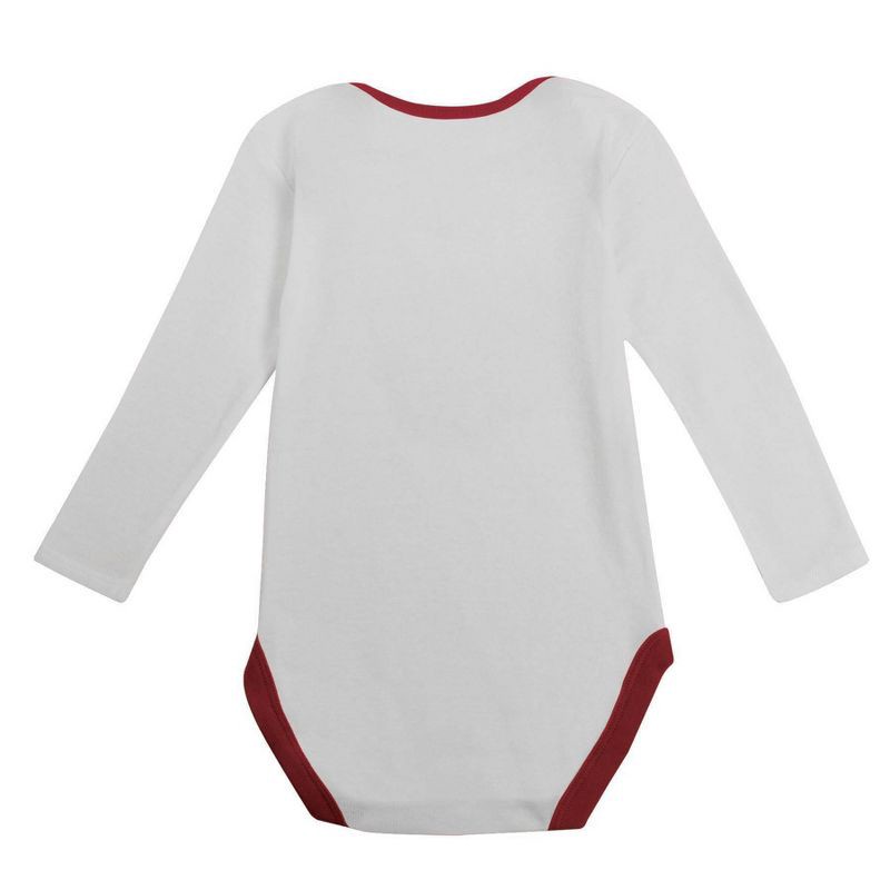 slide 2 of 5, NCAA Indiana Hoosiers Infant Boys' 2pk Long Sleeve Bodysuit - 6-9M, 2 ct