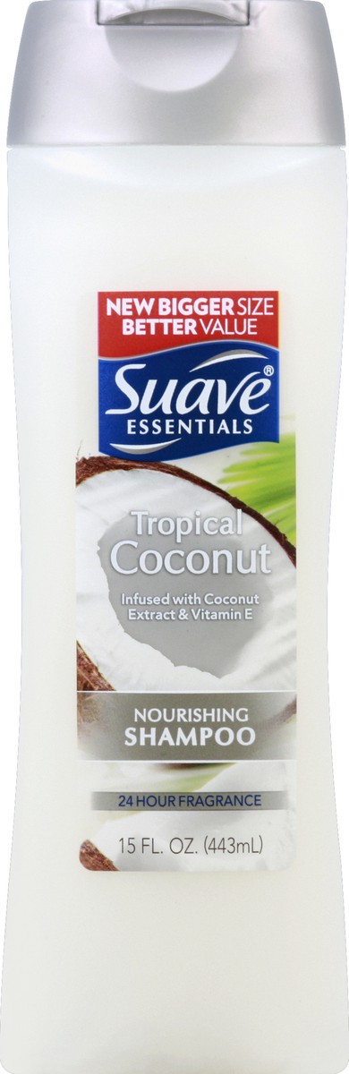 slide 2 of 2, Suave Essentials Shampoo Tropical Coconut, 15 oz, 15 oz