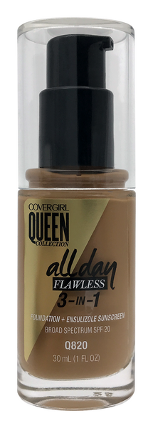 slide 1 of 1, Covergirl Queen Collection Toffee Flawless Foundation, 1 fl oz