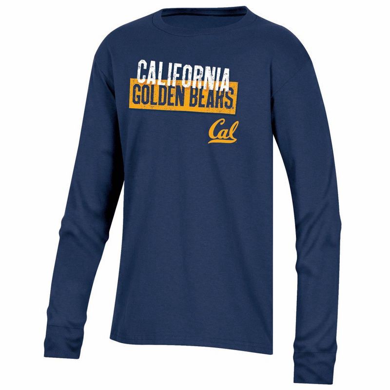 slide 1 of 3, NCAA Cal Golden Bears Boys' Long Sleeve T-Shirt - L, 1 ct
