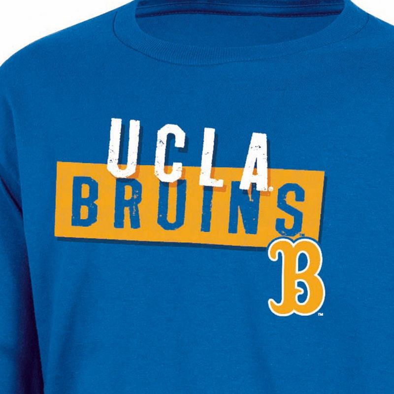 slide 3 of 3, NCAA UCLA Bruins Boys' Long Sleeve T-Shirt - M: Cotton-Polyester Jersey Pullover, 1 ct
