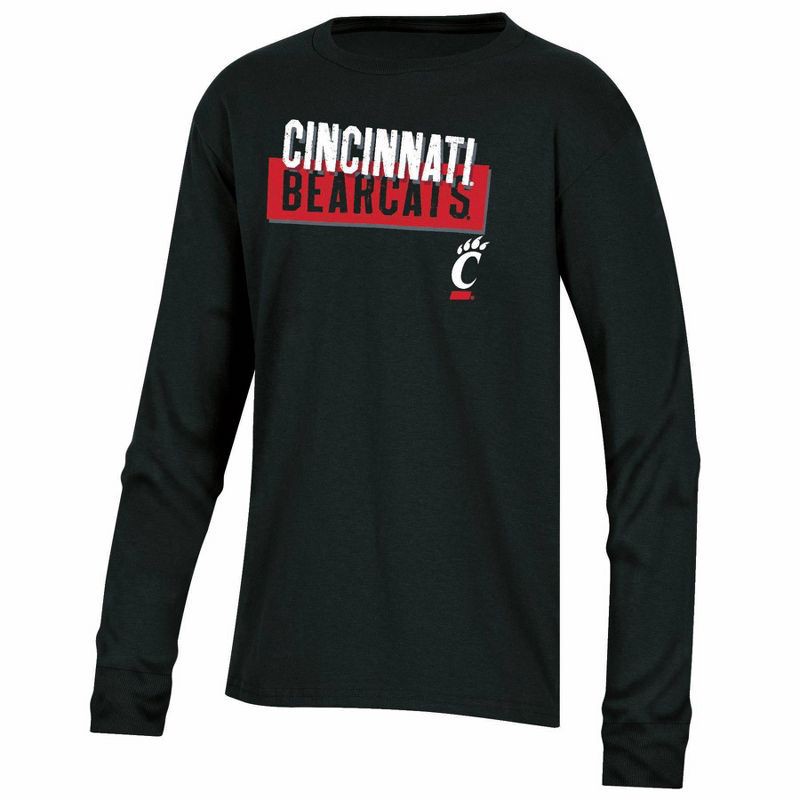 slide 1 of 3, NCAA Cincinnati Bearcats Boys' Long Sleeve T-Shirt - S, 1 ct