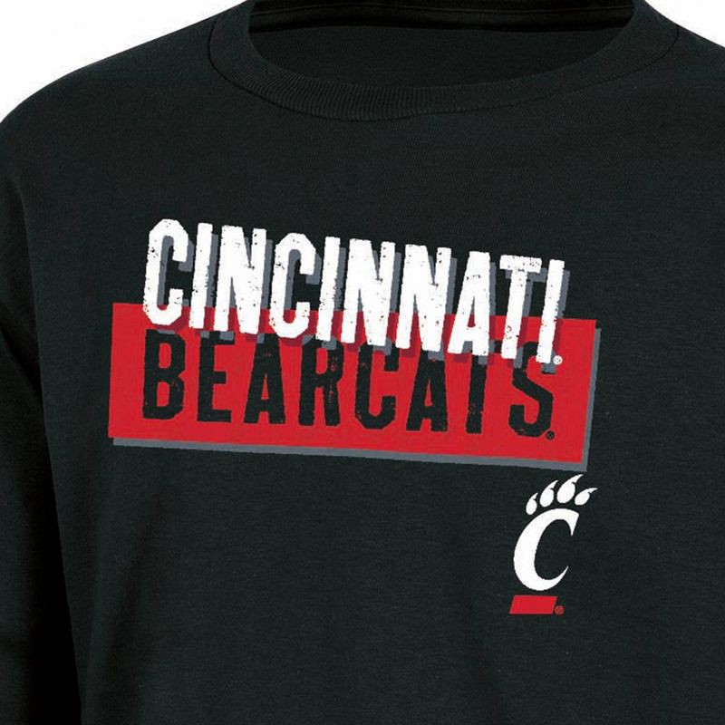 slide 3 of 3, NCAA Cincinnati Bearcats Boys' Long Sleeve T-Shirt - M: Cotton-Polyester Jersey, 1 ct