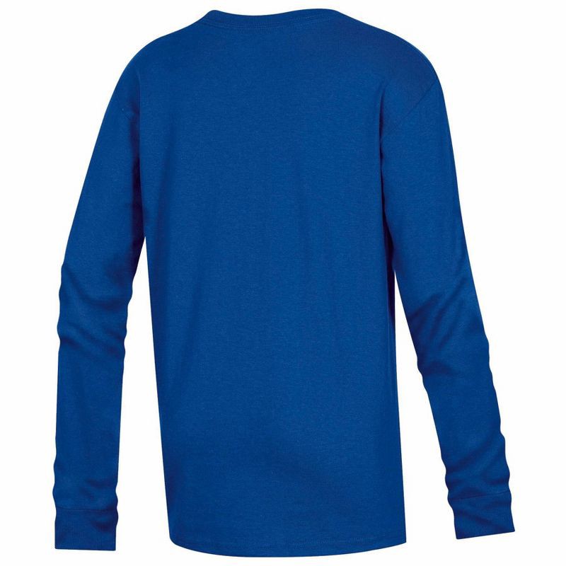 slide 2 of 3, NCAA Kansas Jayhawks Boys' Long Sleeve T-Shirt - S, 1 ct