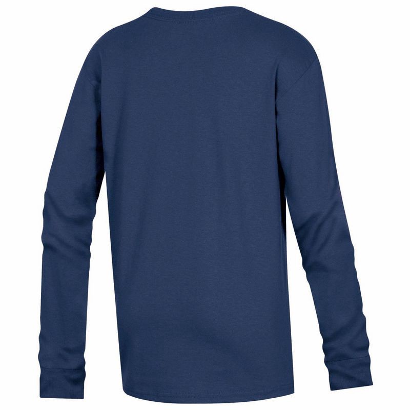 slide 2 of 3, NCAA Michigan Wolverines Boys' Long Sleeve T-Shirt - M: Cotton-Polyester Jersey, 1 ct