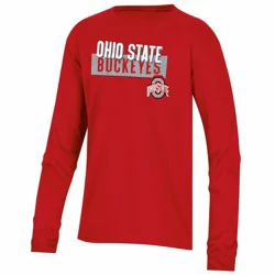 NCAA Ohio State Buckeyes Boys' Long Sleeve T-Shirt - M: Cotton-Polyester Jersey