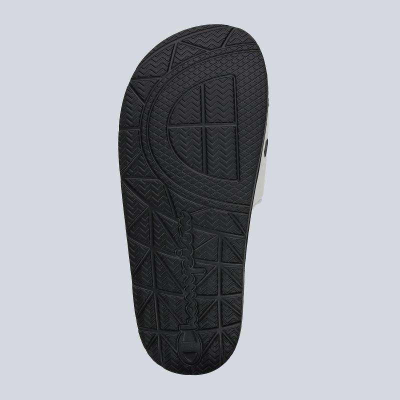 slide 4 of 4, Champion Women's IPO Squish Slide Sandals - Black/White 6, 1 ct