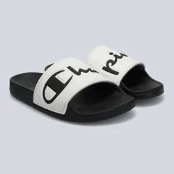 Champion Women's IPO Squish Slide Sandals - Black/White 10