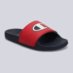 Champion Men's IPO Squish Slide Sandals - Red/Navy Blue 12