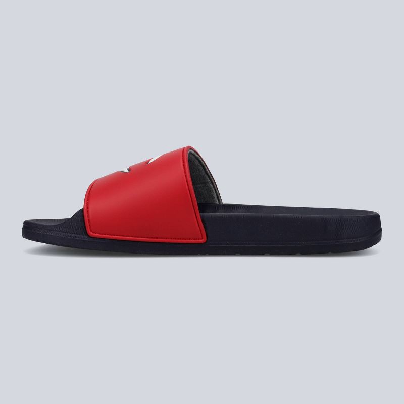 slide 2 of 4, Champion Men's IPO Squish Slide Sandals - Red/Navy Blue 13, 1 ct