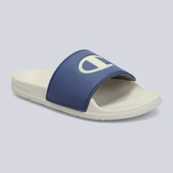 Champion Men's IPO Squish Slide Sandals - Blue/Off White 8