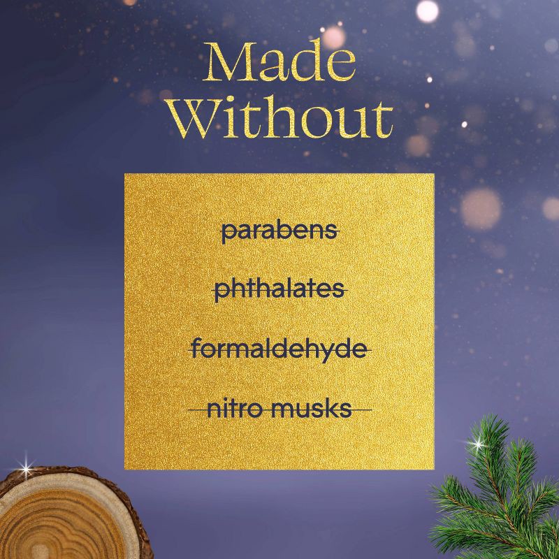 slide 6 of 13, Glade 3 Wick Holiday Scented Christmas Candle for Stocking Stuffers - Embers & Sandalwood - 6.8oz, 6.8 oz