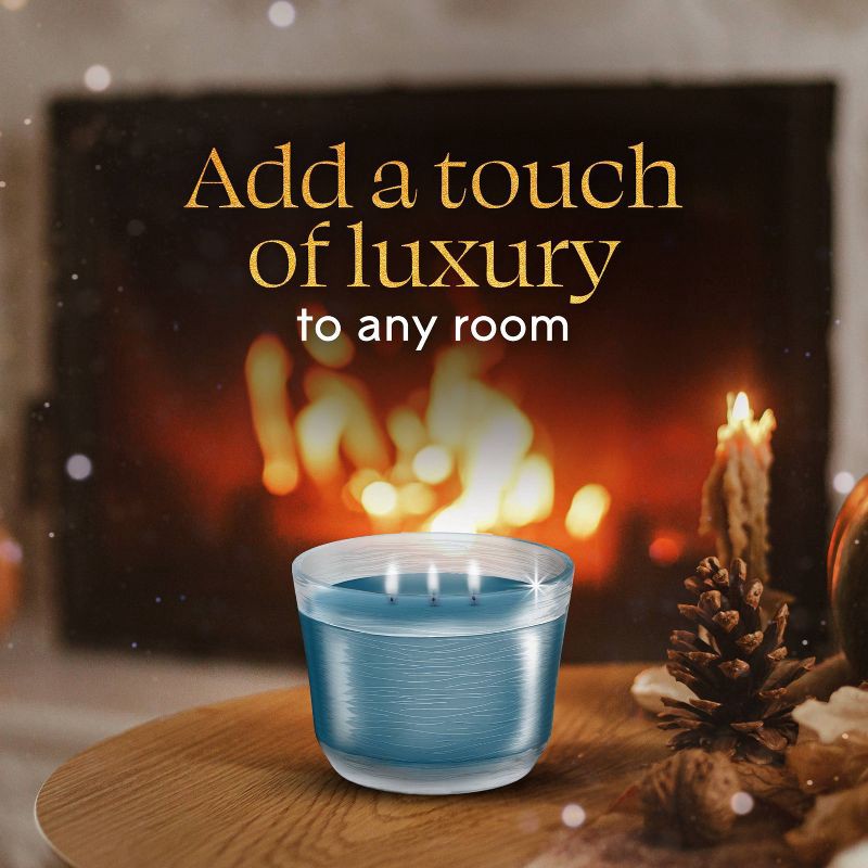 slide 7 of 13, Glade 3 Wick Holiday Scented Christmas Candle for Stocking Stuffers - Embers & Sandalwood - 6.8oz, 6.8 oz
