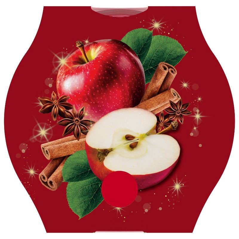 slide 13 of 14, Glade 3 Wick Fall Candle in Glass Jar - Warm Apple & Spices - 6.8oz, 6.8 oz