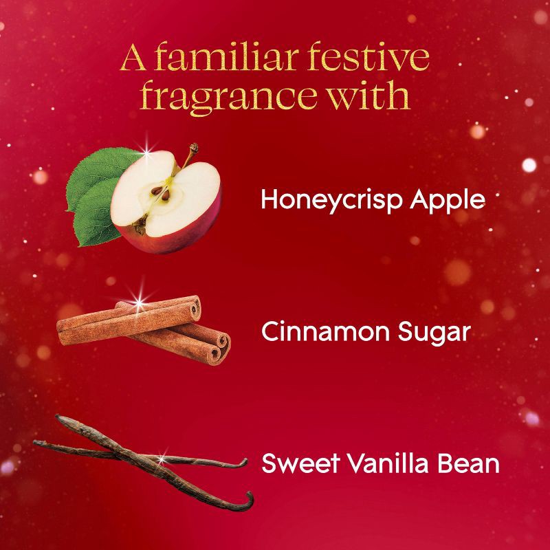 slide 5 of 13, Glade 3 Wick Holiday Scented Christmas Candle for Stocking Stuffers - Warm Apple & Spices - 6.8oz​, 6.8 oz