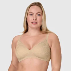 Bali Women's Breathe Wirefree Bra with Foam - Taupe 2XL