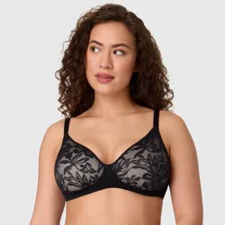 Bali Women's Breathe Wirefree Bra with Foam - Black XL