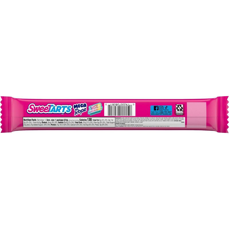 slide 2 of 7, SweeTARTS Mega Rope Single Candy - 1.32oz, 1.32 oz