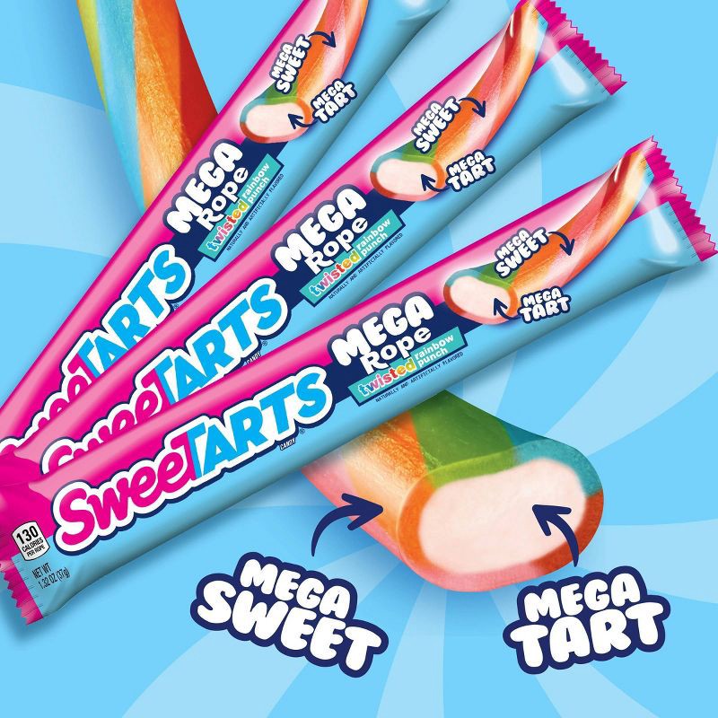slide 4 of 7, SweeTARTS Mega Rope Single Candy - 1.32oz, 1.32 oz