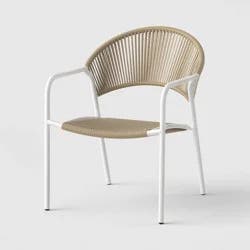 Mackworth Outdoor Stacking Patio Club Chair White - Threshold™
