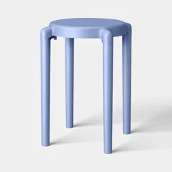 Round Accent Patio End Table Blue - Room Essentials™