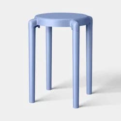 Round Accent Patio End Table Blue - Room Essentials™