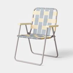 Webstrap Folding Chair Blue - Room Essentials™