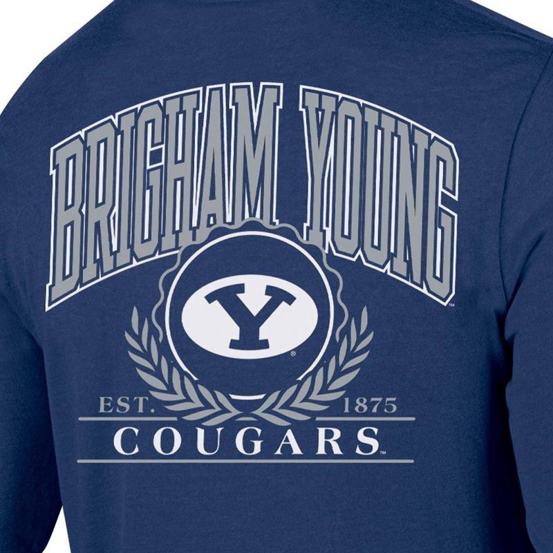 slide 3 of 3, NCAA BYU Cougars Men's Long Sleeve T-Shirt - S, 1 ct