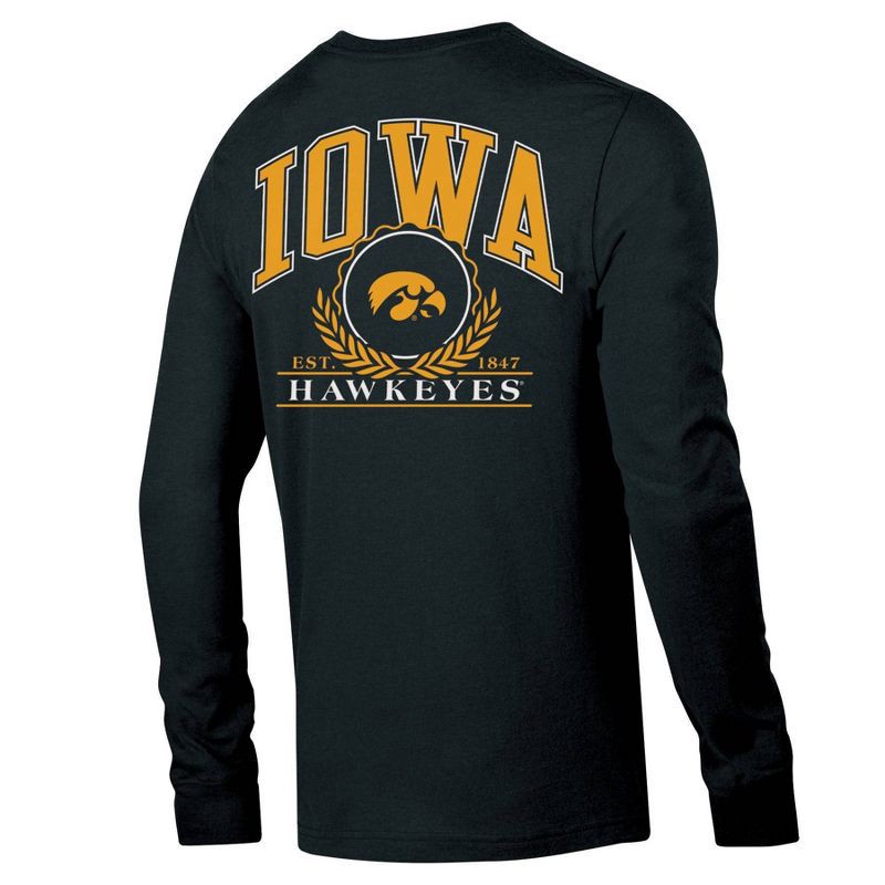 slide 2 of 3, NCAA Iowa Hawkeyes Men's Long Sleeve T-Shirt - XXL, 1 ct
