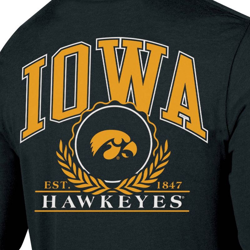 slide 3 of 3, NCAA Iowa Hawkeyes Men's Long Sleeve T-Shirt - XXL, 1 ct