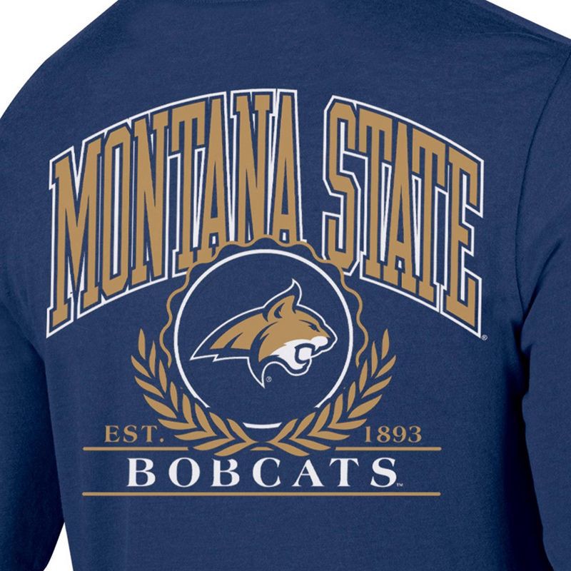 slide 3 of 3, NCAA Montana State Bobcats Men's Long Sleeve T-Shirt - M: Cotton-Polyester Blend,, 1 ct