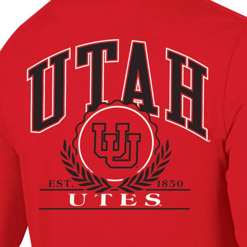 slide 3 of 3, NCAA Utah Utes Men's Long Sleeve T-Shirt - L, 1 ct