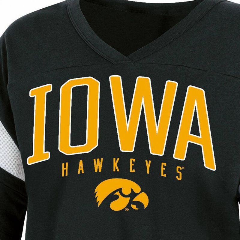 slide 3 of 3, NCAA Iowa Hawkeyes Women's Jersey T-Shirt - XL, 1 ct