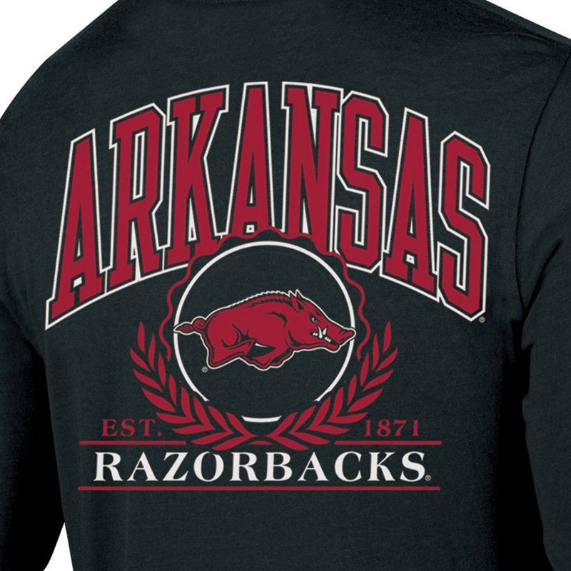 slide 3 of 3, NCAA Arkansas Razorbacks Men's Long Sleeve T-Shirt - M: Cotton-Polyester Blend,, 1 ct