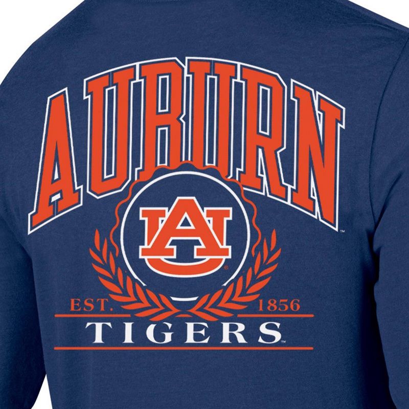 slide 3 of 3, NCAA Auburn Tigers Men's Long Sleeve T-Shirt - M: Cotton-Polyester Blend,, 1 ct