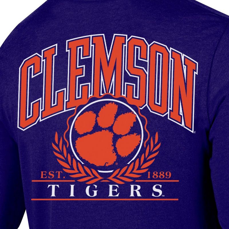 slide 3 of 3, NCAA Clemson Tigers Men's Long Sleeve T-Shirt - S, 1 ct