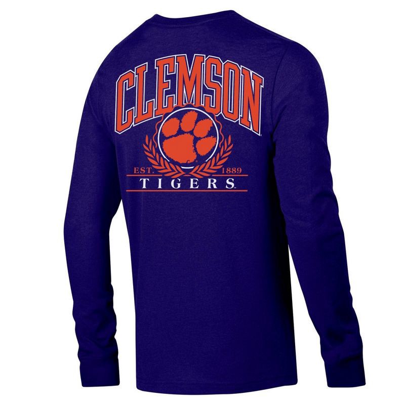 slide 2 of 3, NCAA Clemson Tigers Men's Long Sleeve T-Shirt - XL, 1 ct