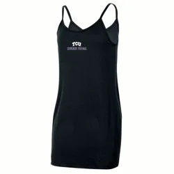 NCAA TCU Horned Frogs Women's Dress - M: Sleeveless Scoopneck Sundress, Lightweight Jersey Fabric
