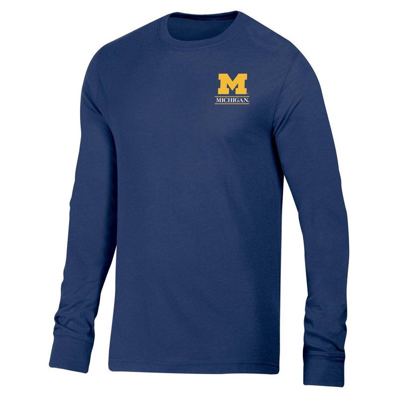 slide 1 of 3, NCAA Michigan Wolverines Men's Long Sleeve T-Shirt - XL, 1 ct