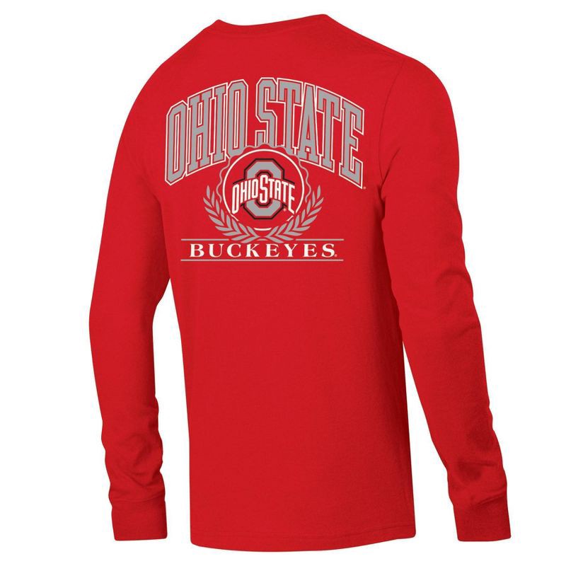 slide 2 of 3, NCAA Ohio State Buckeyes Men's Long Sleeve T-Shirt - S, 1 ct