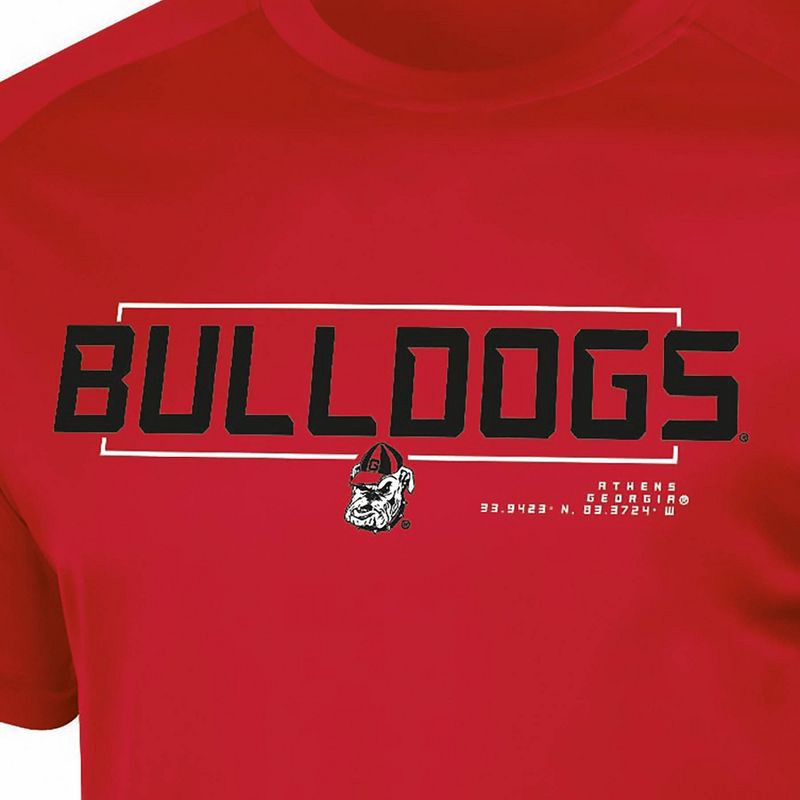 slide 3 of 3, NCAA Georgia Bulldogs Men's Poly T-Shirt - XL, 1 ct