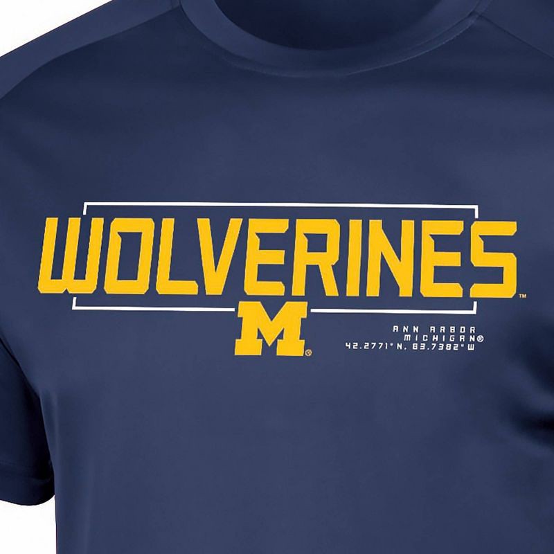 slide 3 of 3, NCAA Michigan Wolverines Men's Poly T-Shirt - XXL, 1 ct