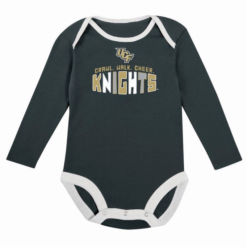 slide 3 of 5, NCAA UCF Knights Infant Boys' 2pk Long Sleeve Bodysuit - 6-9M, 2 ct