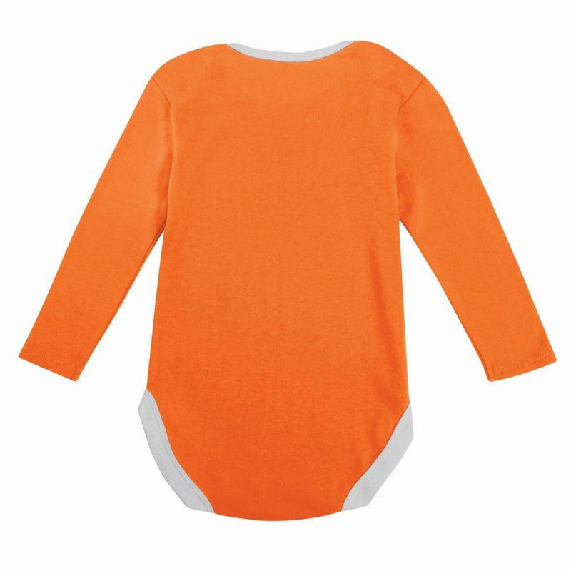 slide 4 of 5, NCAA Clemson Tigers Infant Boys' 2pk Long Sleeve Bodysuit - 6-9M, 2 ct