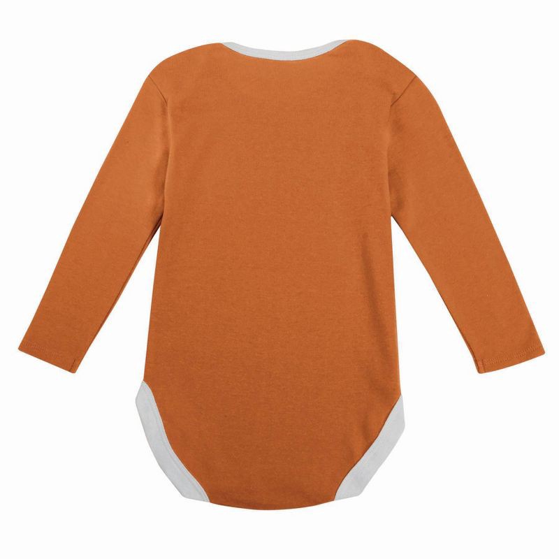 slide 4 of 5, NCAA Texas Longhorns Infant Boys' 2pk Long Sleeve Bodysuit - 6-9M, 2 ct