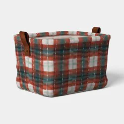 Quilted Stitch Decorative Basket Plaid - Threshold™