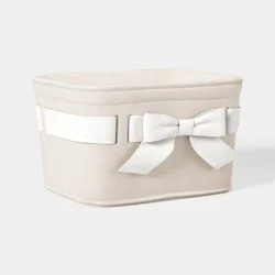 Felt Bow Decorative Basket Cream - Threshold™