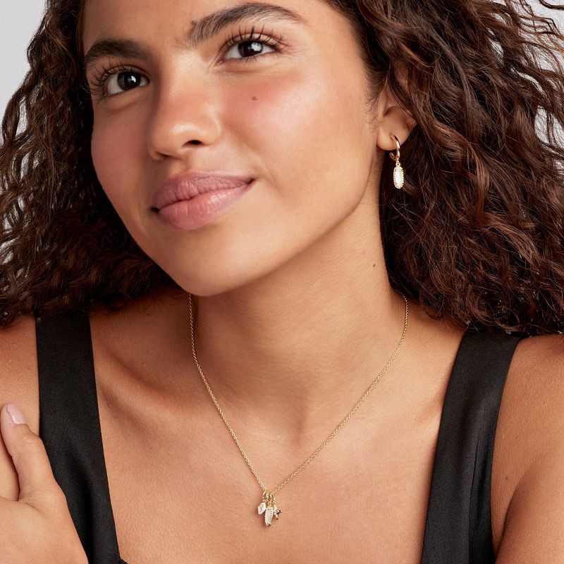 slide 2 of 2, Kendra Scott Emma Huggie Hoop Earrings - Gold/MOP, 1 ct