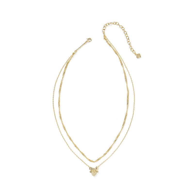 slide 2 of 2, Kendra Scott Bow Multi-Strand Necklace - Gold, 1 ct